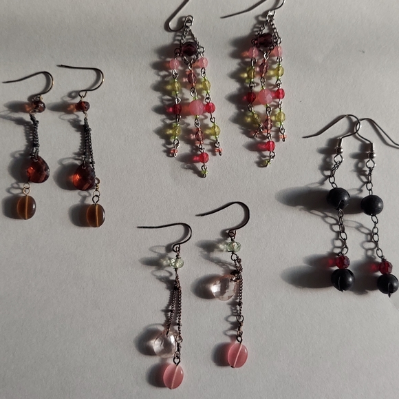 Vintage Jewelry - Vintage Y2K dangle earrings-4 pairs